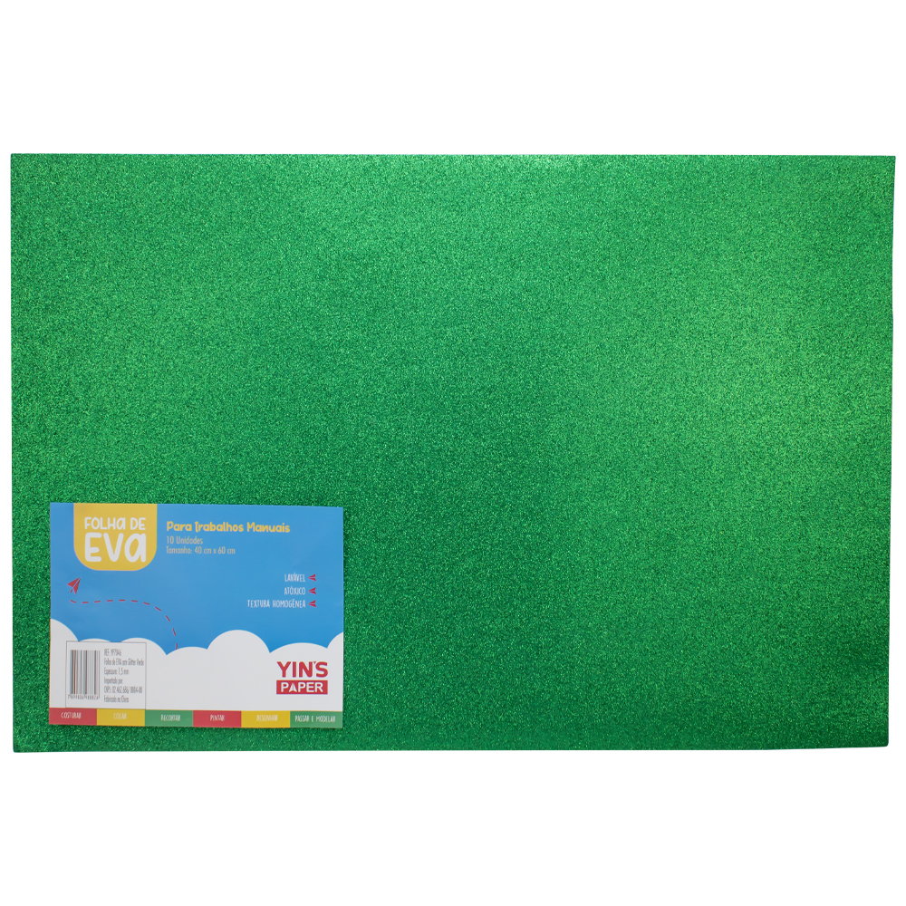 Folha De Eva Com Glitter Yp7046 Yins Brasil 2203