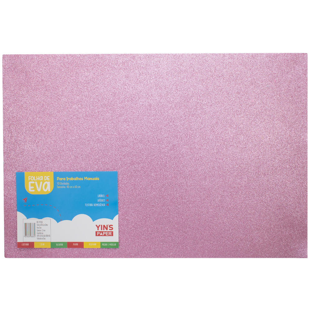 Folha De Eva Com Glitter Yp7050 Yins Brasil 5685